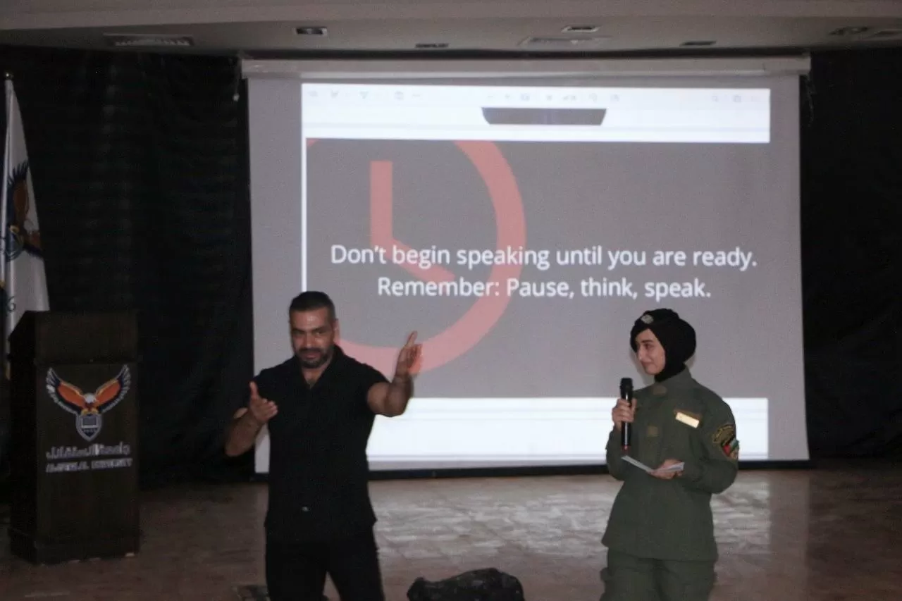ضمن المحاضرات المركزية لبرنامج القيادة: جلسة تدريبية متخصصة في مهارات العرض والإلقاء