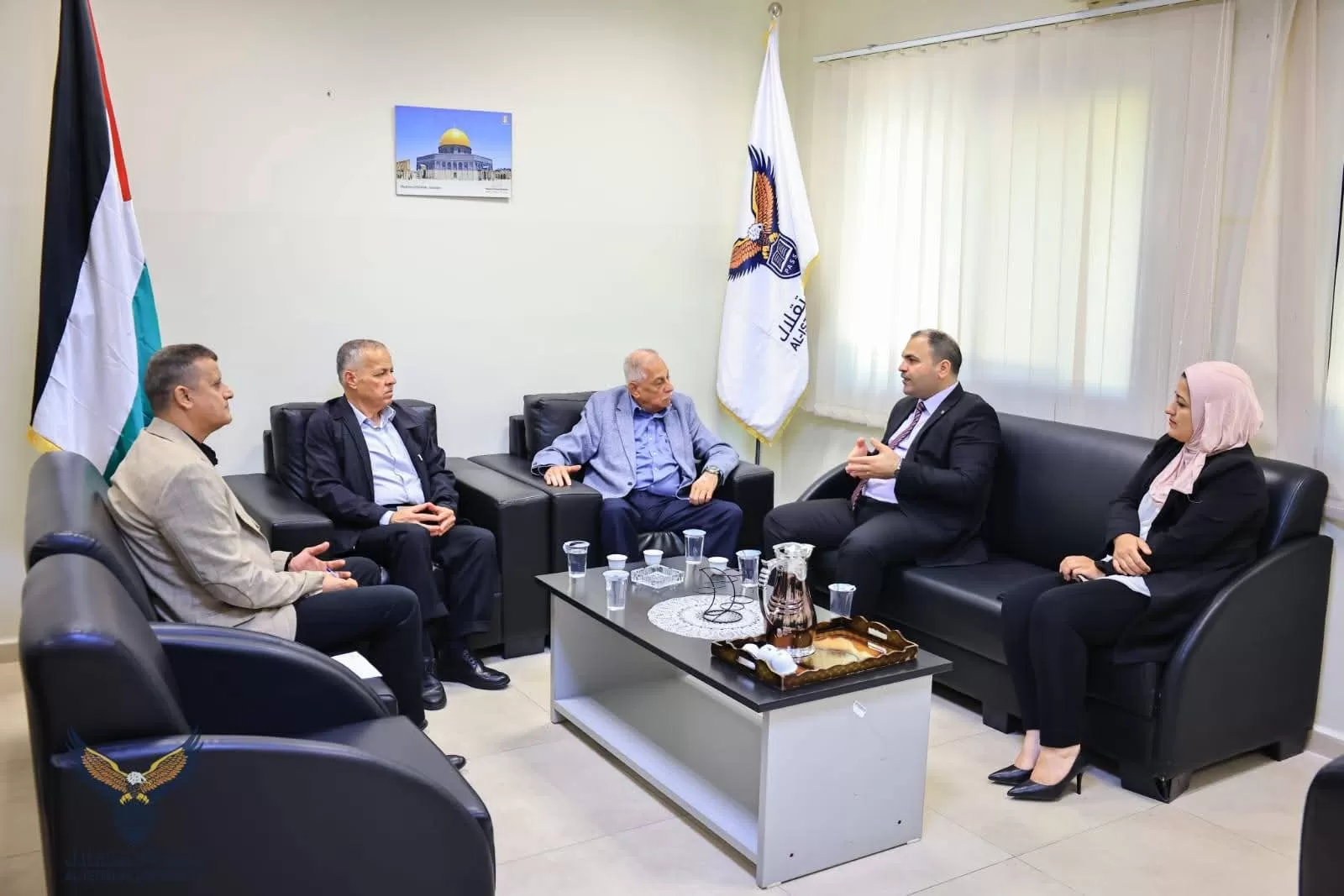 كلية القانون بجامعة الاستقلال تستقبل وفد جمعية المحكمين الفلسطينيين لبحث آفاق التعاون المشترك