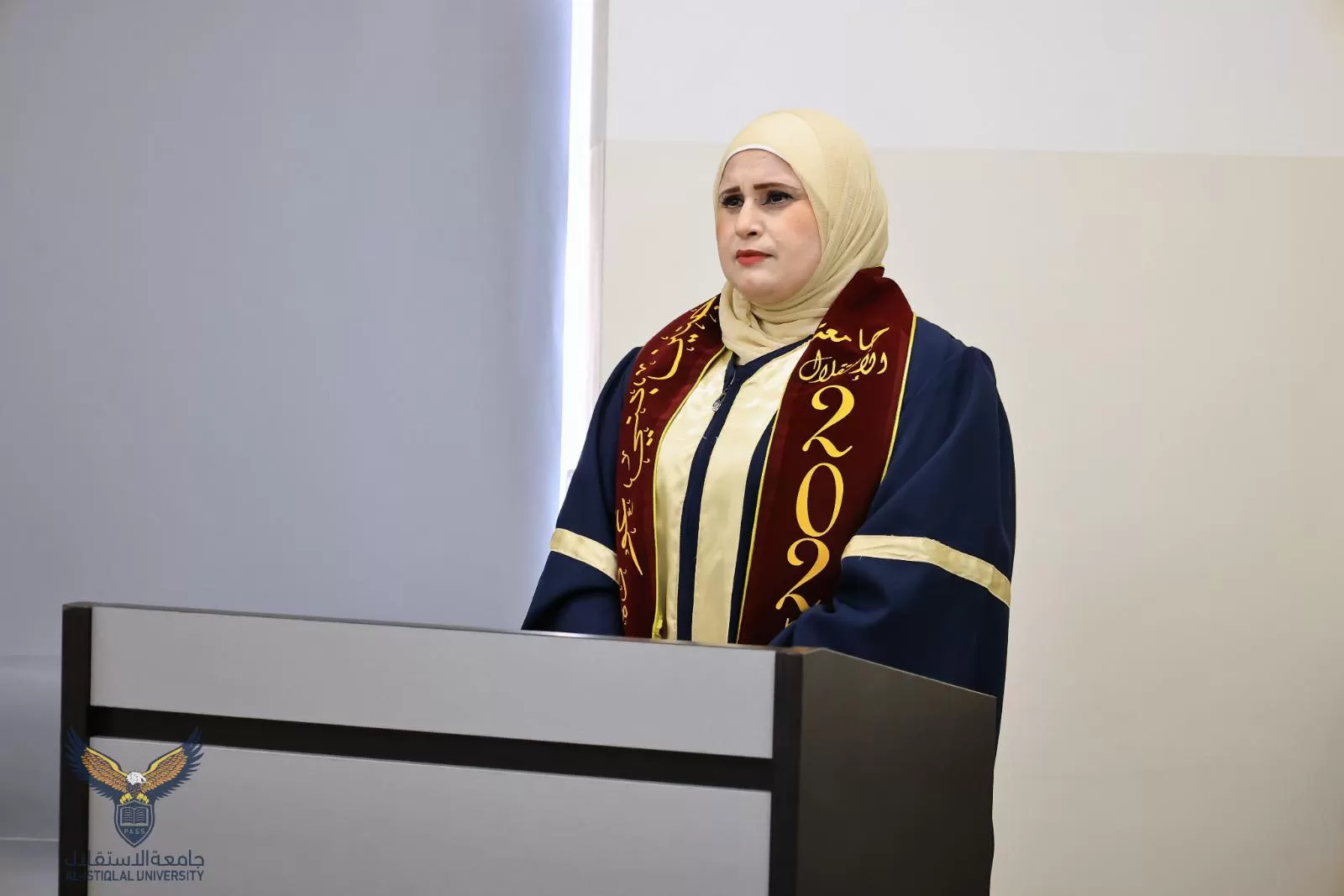 مناقشة رسالة ماجستير بعنوان دور نظم المعلومات الإدارية كمتغير معدل في العلاقة بين فعالية اتخاذ القرارات الإدارية واستجابة المنظمات الاهلية في توزيع المساعدات الإنسانية في شمال الضفة الغربية