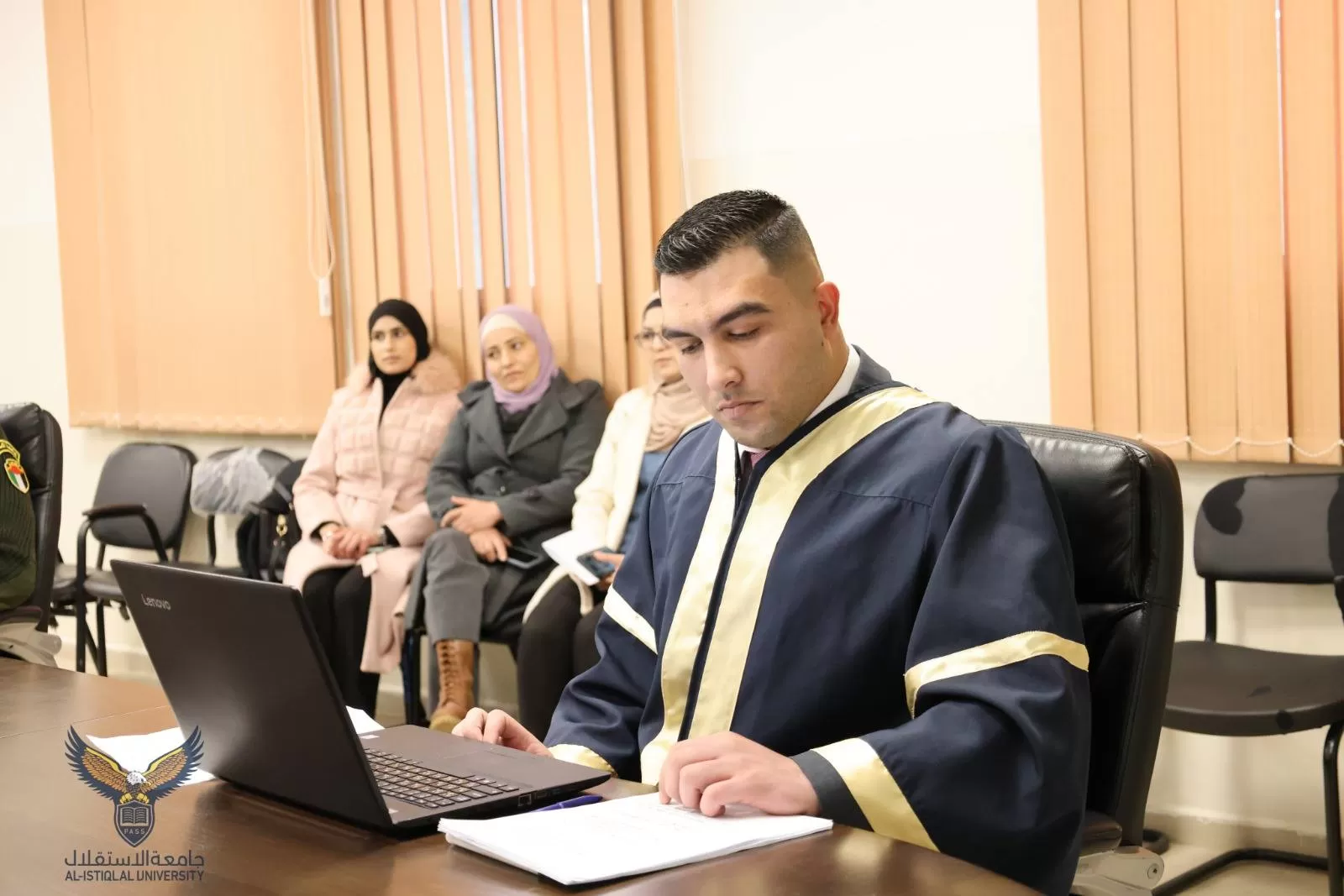 مناقشة رسالة ماجستير حول دور القيادة الخادمة في تعزيز الهوية الفلسطينية ـ دراسة تطبيقية على الأجهزة الأمنية في محافظة أريحا