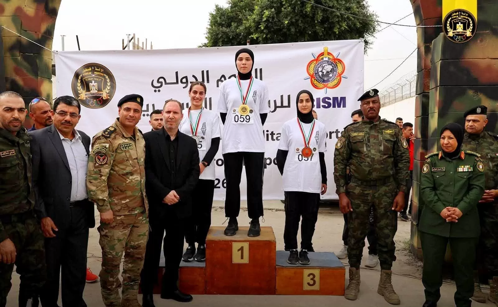 جامعة الاستقلال تحصد المراكز الثلاثة الأولى في سباق الجري بمناسبة اليوم الدولي للرياضة العسكرية ال 78