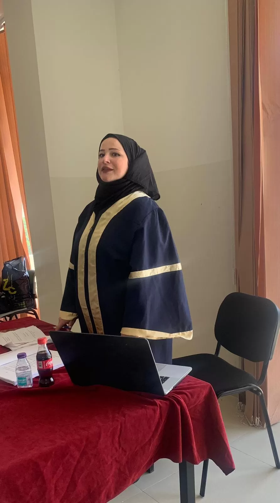مناقشة رسالة ماجستير للطالبة حنين ابراهيم قباجة
