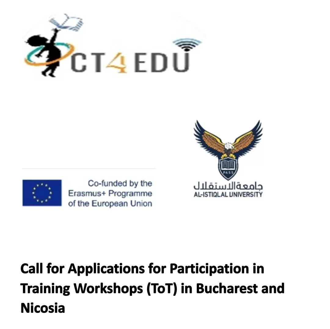 Call for Applications for Participation in Training Workshops (ToT) in