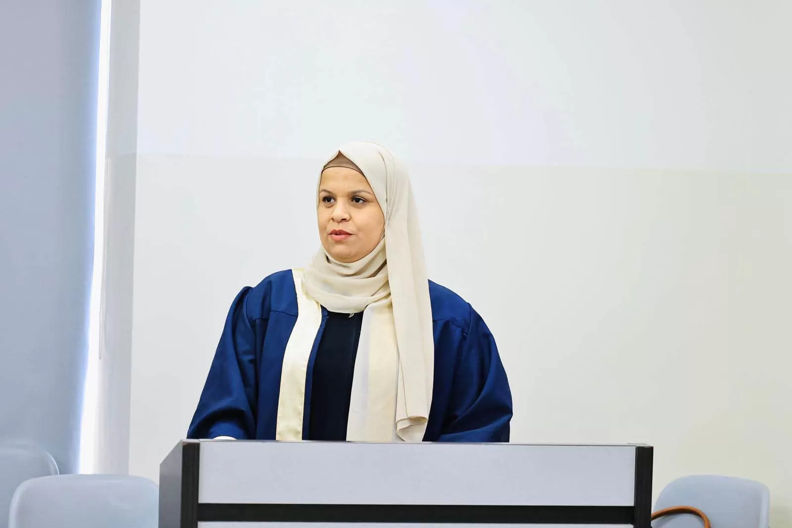 مناقشة رسالة ماجستير حول الحوكمة الالكترونية وعلاقتها بجودة الخدمات المقدمة للمواطنين من وجهة نظر العاملين عليها في وزارة التربية والتعليم العالي