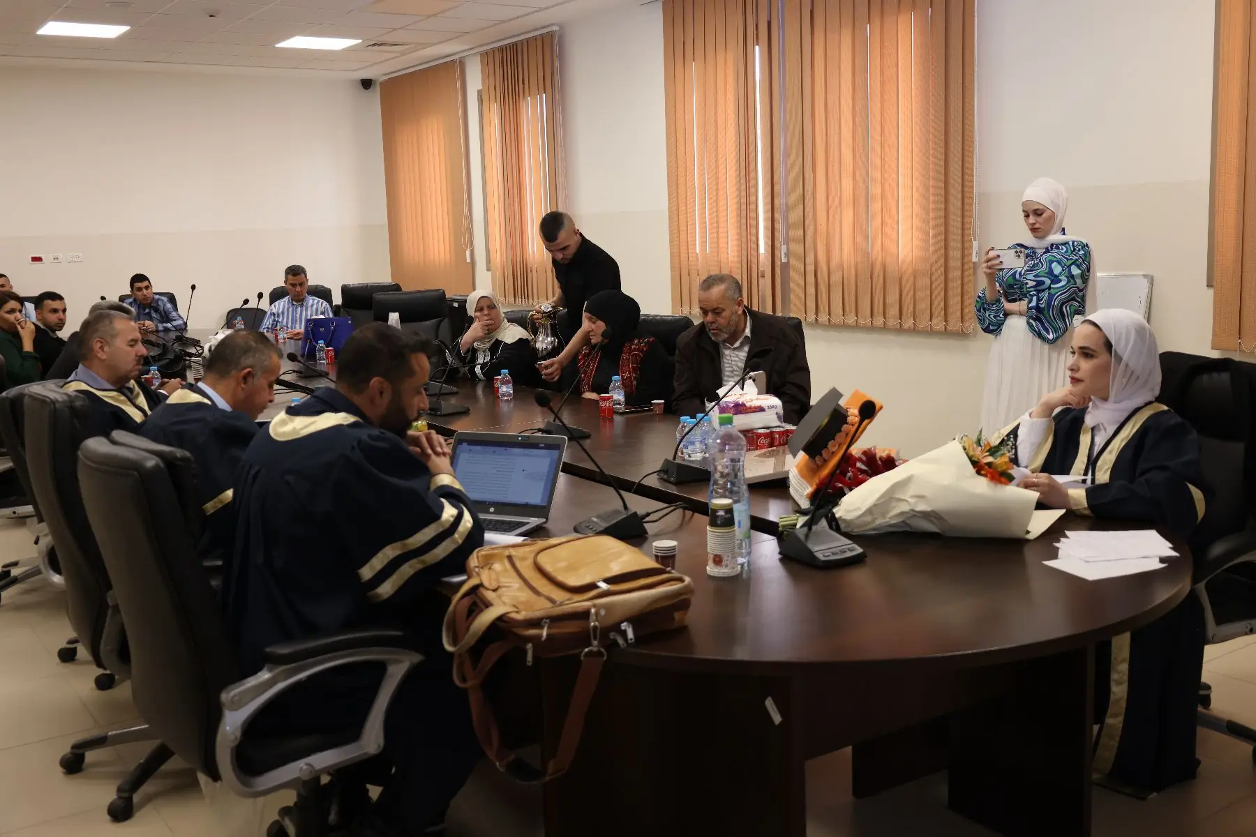 مناقشة رسالة ماجستير حول دور اخلاقيات المسؤولية الاجتماعية لدى ضباط جهاز الشرطة الفلسطينية بمحافظات شمال الضفة الغربية