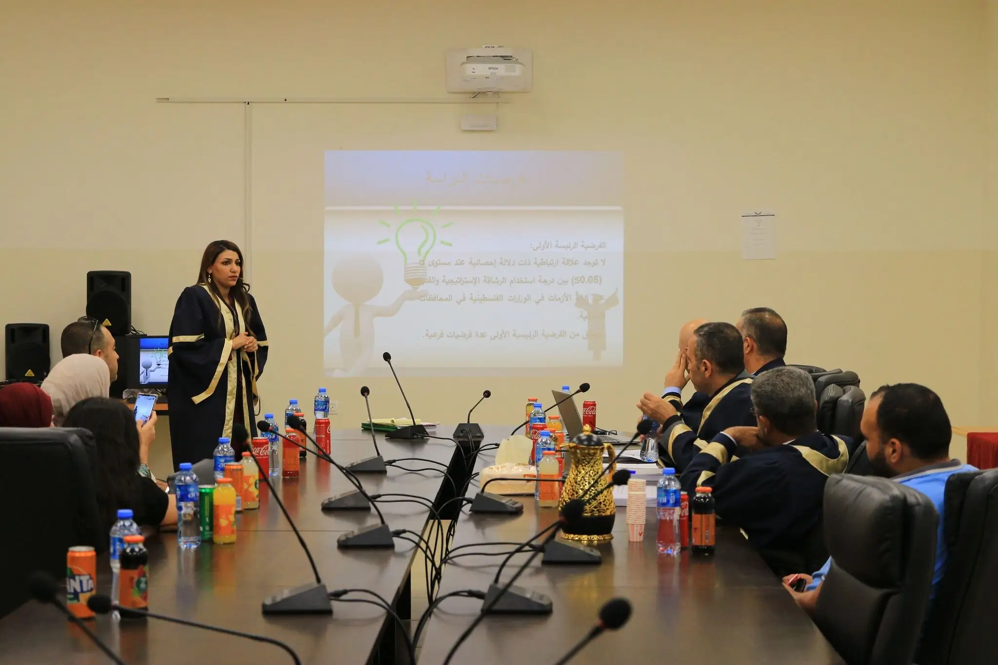 مناقشة رسالة ماجستير حول دور الرشاقة الاستراتيجية في إدارة الأزمات دراسة تطبيقية على الوزارات الفلسطينية في المحافظات الشمالية 